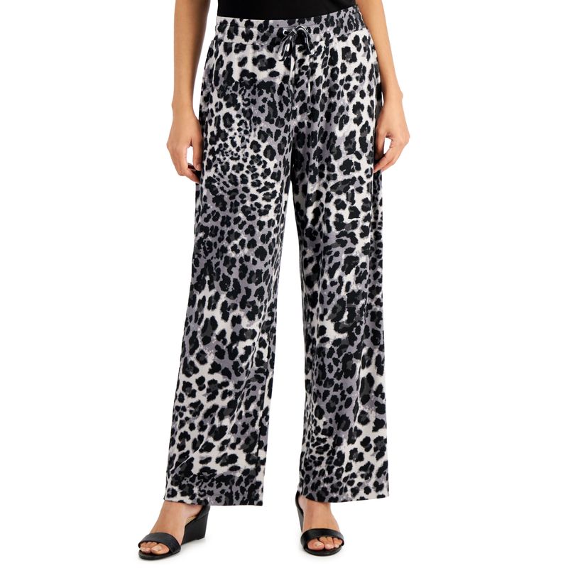Jm Collection Printed Wide Leg Pants